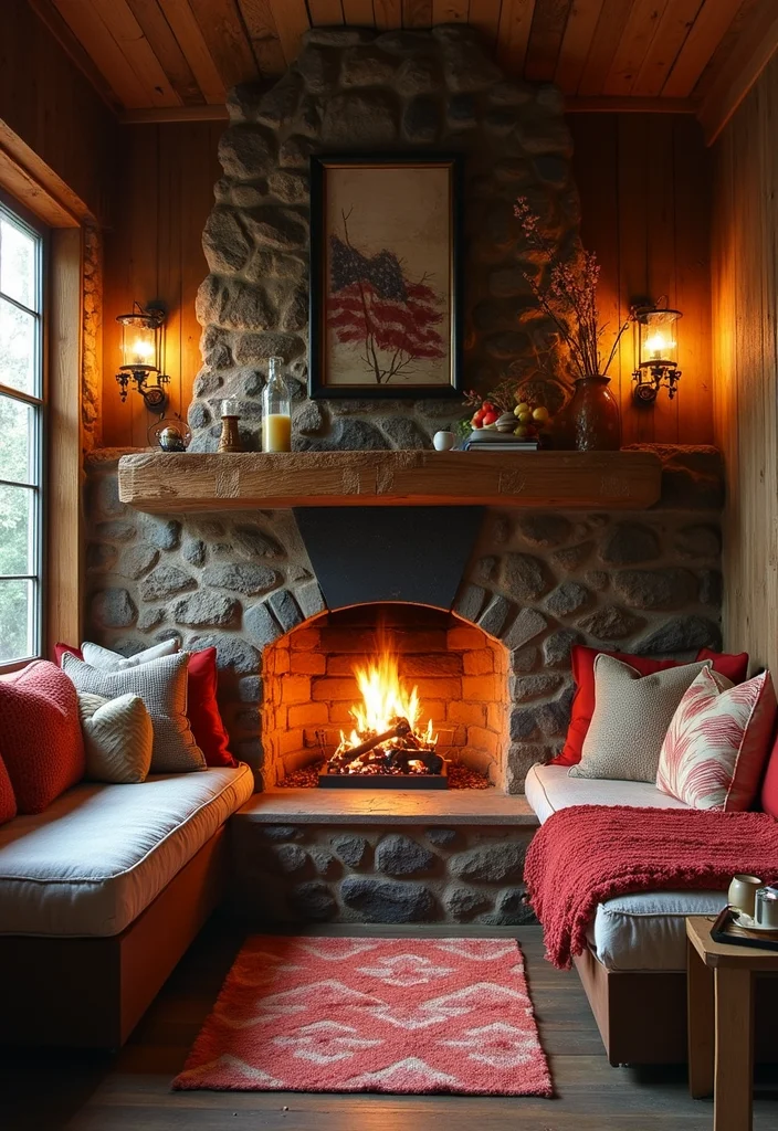 12 Fireplace Hearth Decor Ideas for Seasonal Warmth - 5. Cozy Nook Creation