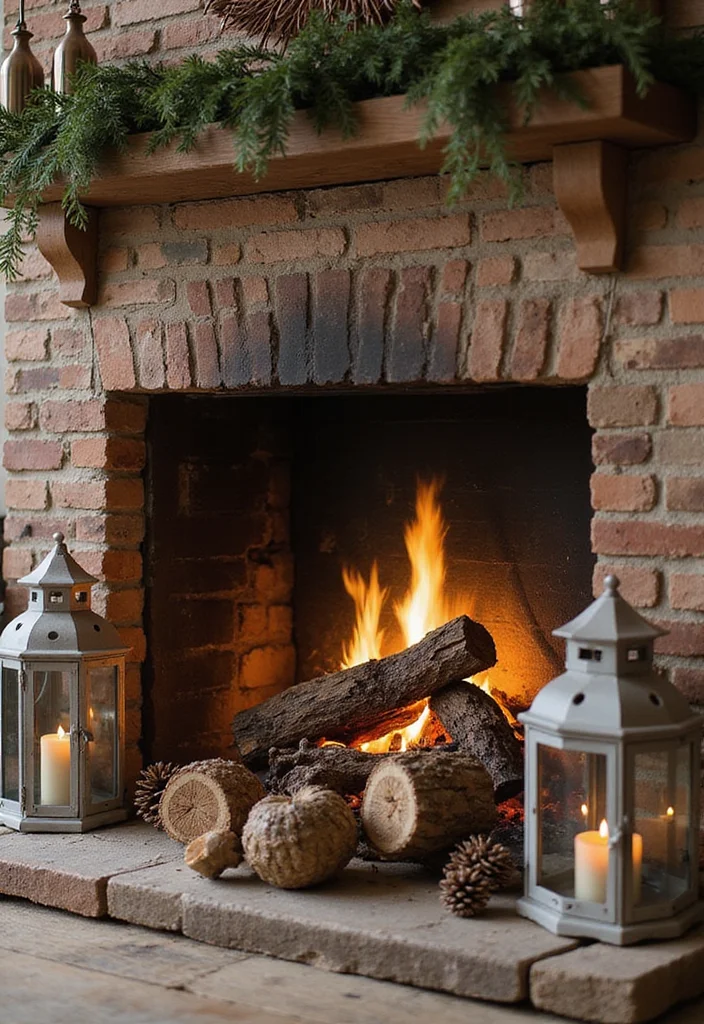 12 Fireplace Hearth Decor Ideas for Seasonal Warmth - 6. Decorative Logs