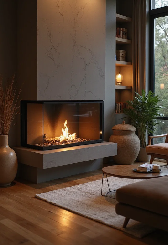 12 Fireplace Lighting Ideas for Ambient Evening Glow 100 12 Fireplace Lighting Ideas for Ambient Evening Glow - 10. Eco-Friendly Fireplaces
