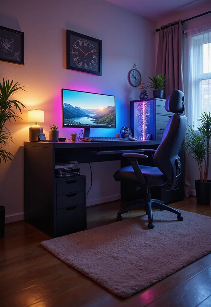 12 Game Room Office Ideas for Fun Productive Spaces 1 12 Game Room Office Ideas for Fun Productive Spaces - 1. Multi-Functional Gaming Desk