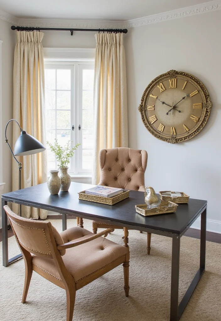 12 Glam Office Ideas for Chic Modern Style - 10. Glam Accessories and Accents