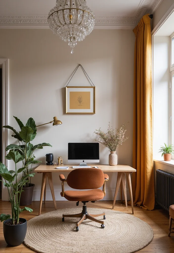 12 Glam Office Ideas for Chic Modern Style - 7. Chic Color Palette