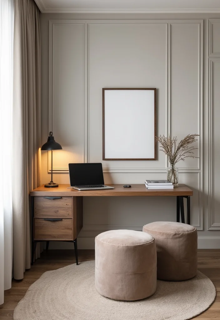 12 Glam Office Ideas for Chic Modern Style - 9. Multi-Functional Furniture