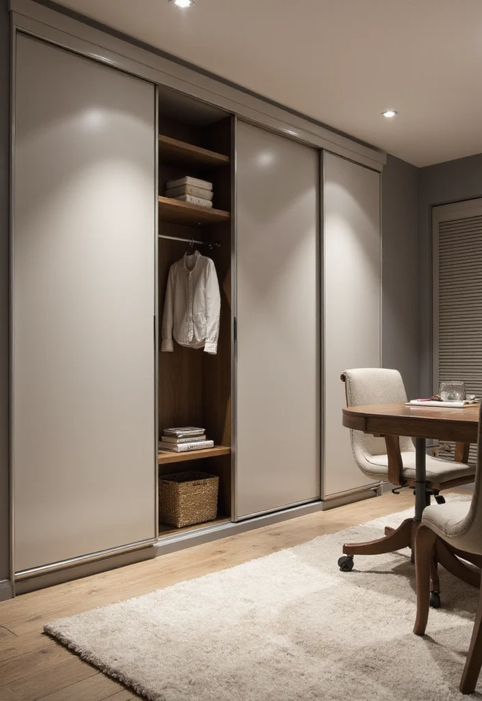 12 Home Office Cabinet Ideas for Smart Built In Storage - 4. Built-In Wardrobe Cabinets