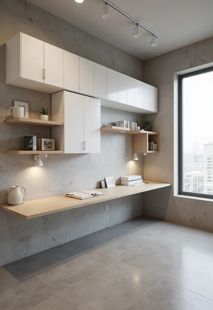 12 Home Office Cabinet Ideas for Smart Built In Storage - 8. Wall-Mounted Cabinet Systems