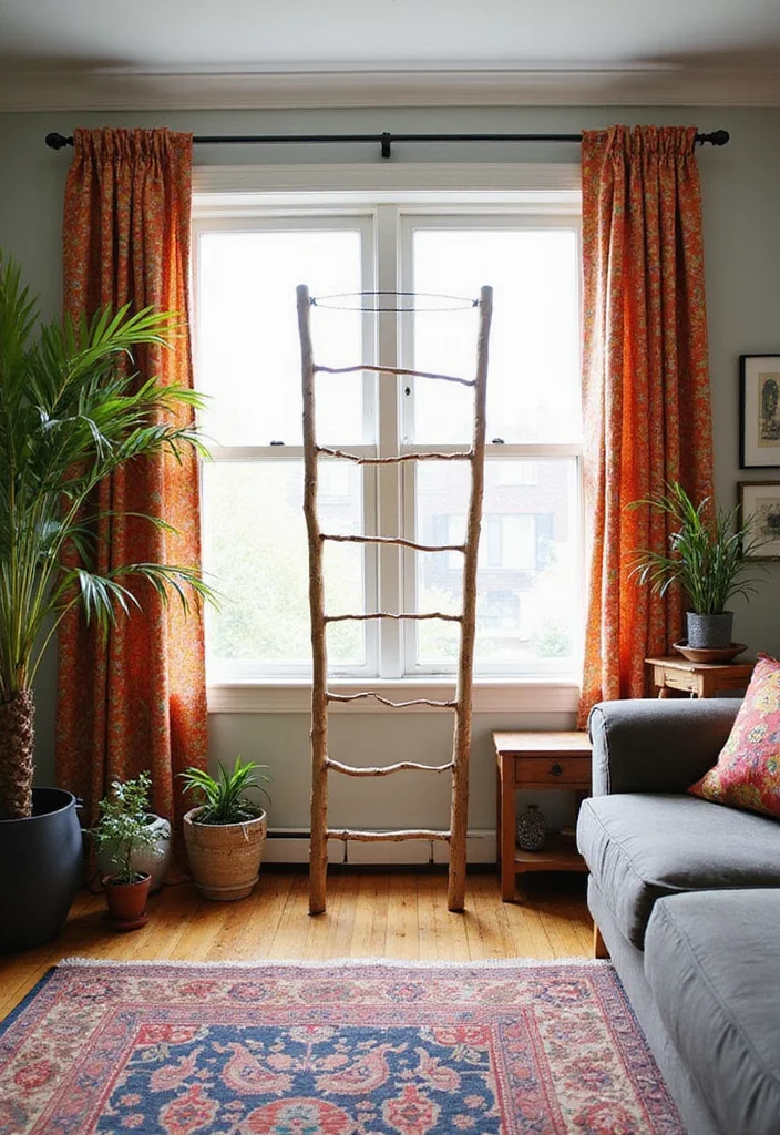 12 Living Room Curtain Rod Ideas for Secure Stylish Framing 12. Creative Rod Alternatives