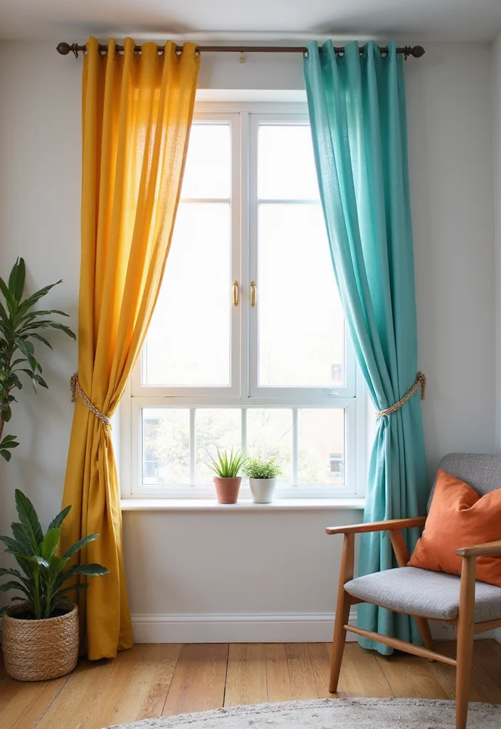 12 Living Room Curtain Rod Ideas for Secure Stylish Framing 7. Adjustable Tension Rods