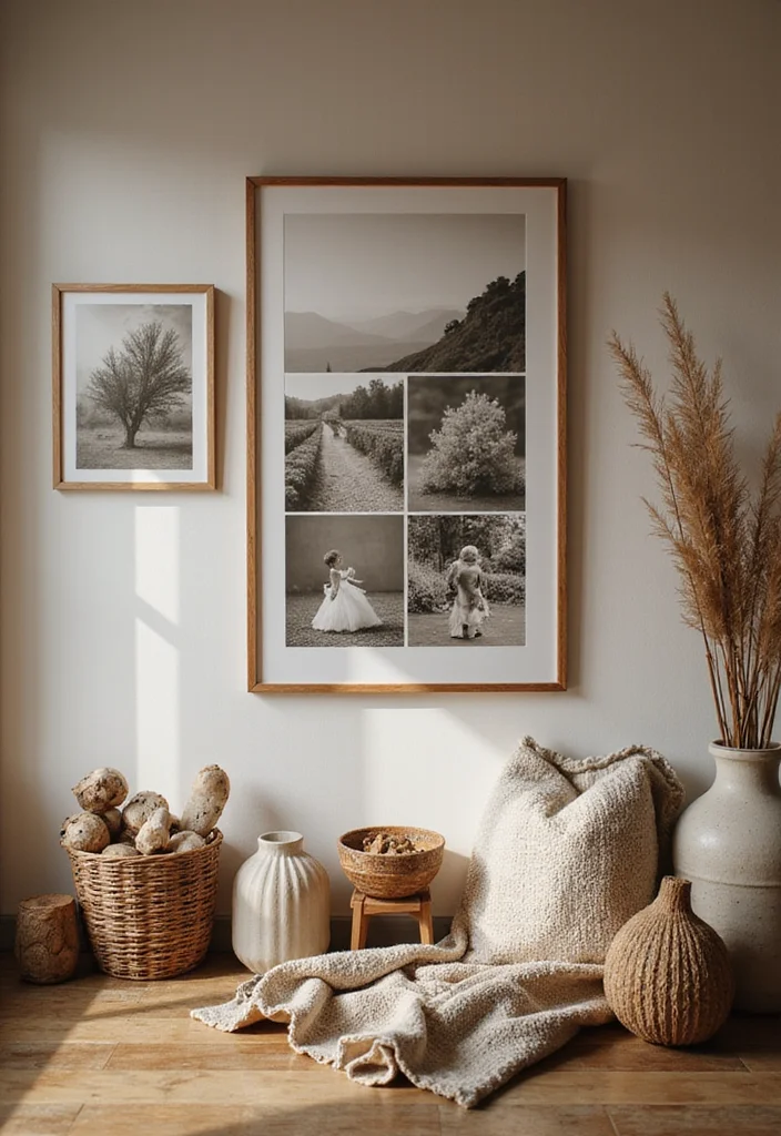 12 Movie Wall Decor Ideas for Cinematic Home Ambience 11. Thematic Photo Galleries