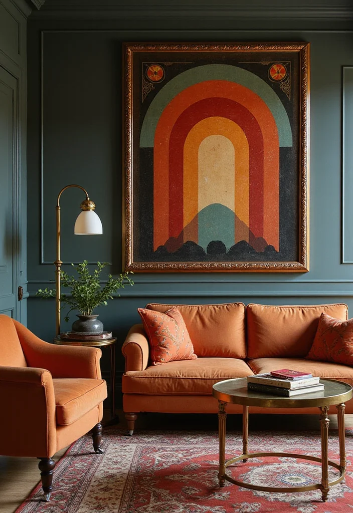 12 Movie Wall Decor Ideas for Cinematic Home Ambience 3. Art Deco Film Melodies