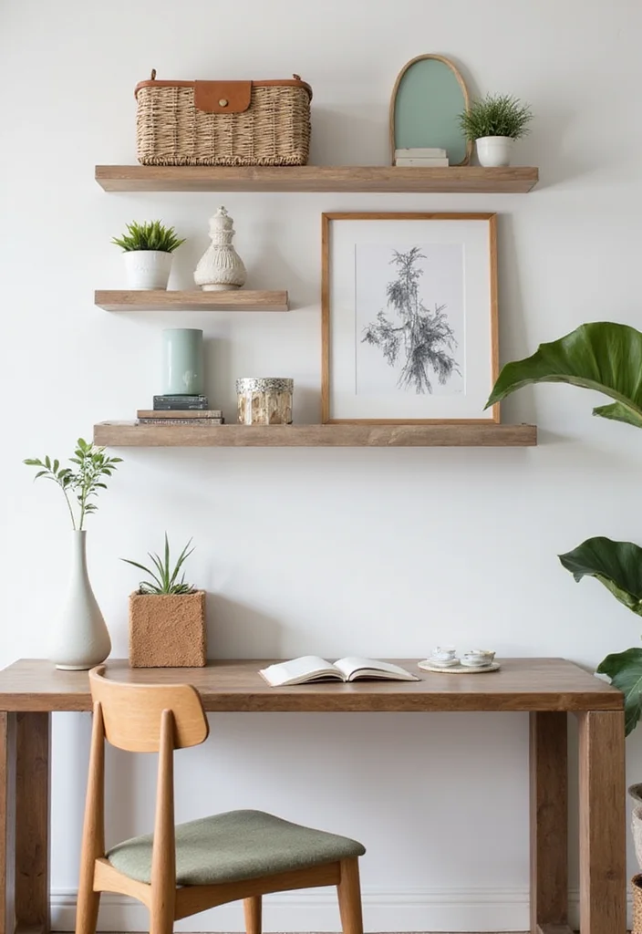 12 Office Storage Ideas for Small Spaces With Maximum Efficiency 1. Floating Shelves The Space Savers