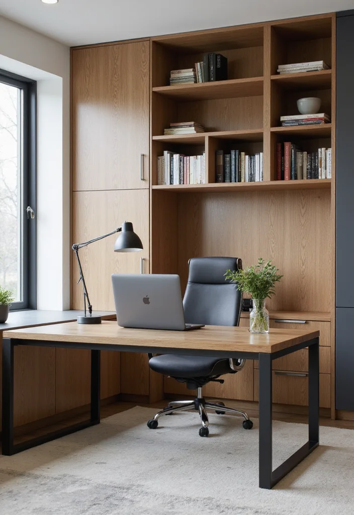12 Office Storage Ideas for Small Spaces With Maximum Efficiency 2. Multi Functional Desks