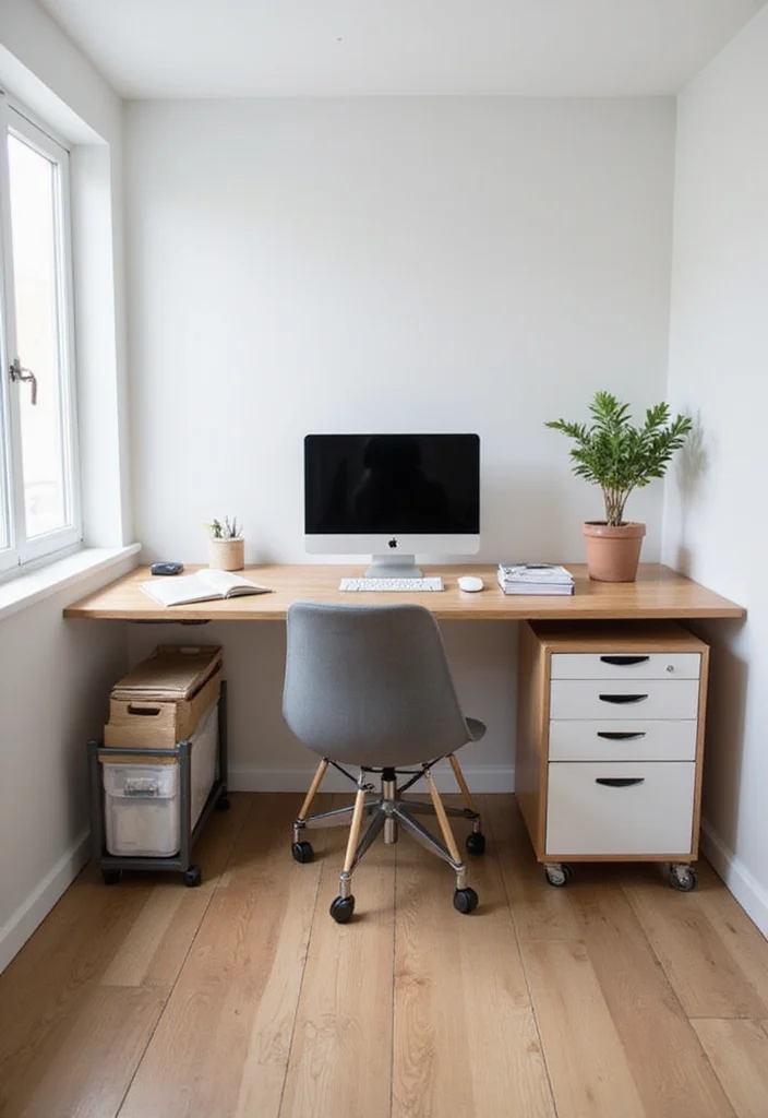 12 Office Storage Ideas for Small Spaces With Maximum Efficiency 4. Under Desk Storage Solutions