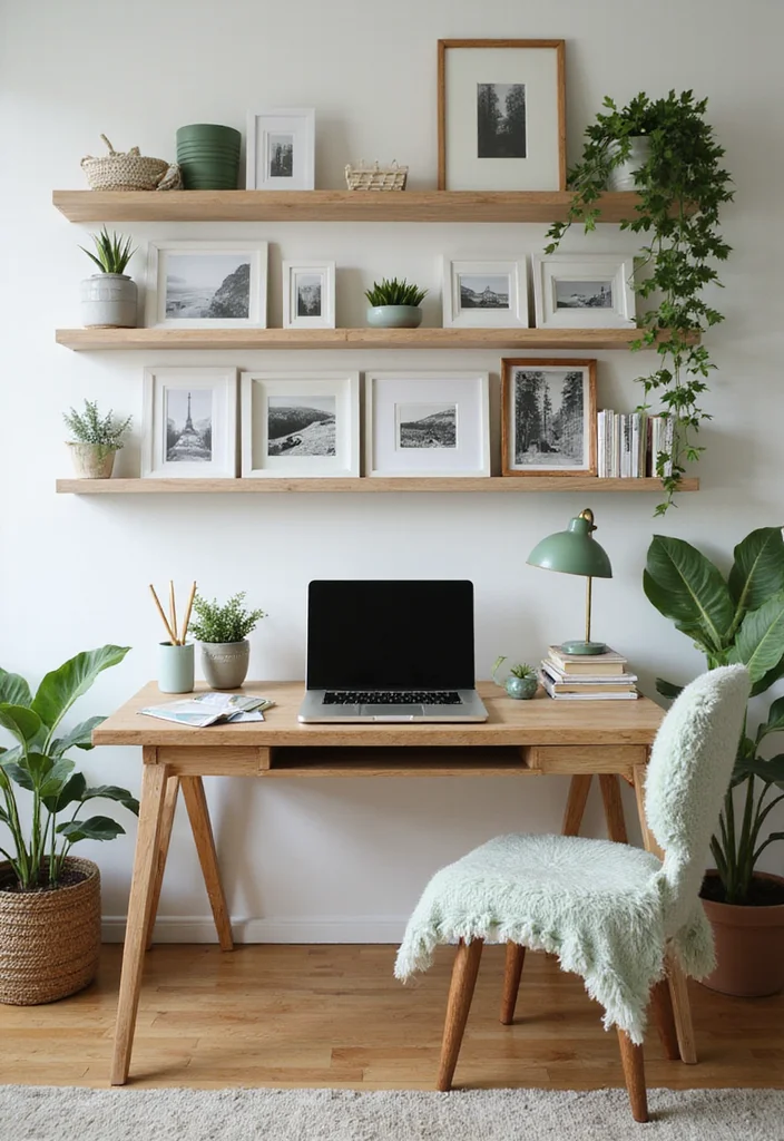 12 Sage Green Office Ideas for Soft Natural Calm - 11. Personalized Touches