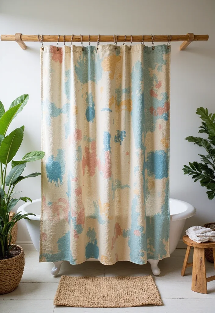 12 Shower Curtain Rod Ideas for Better Support and Style 1. Bamboo Bliss