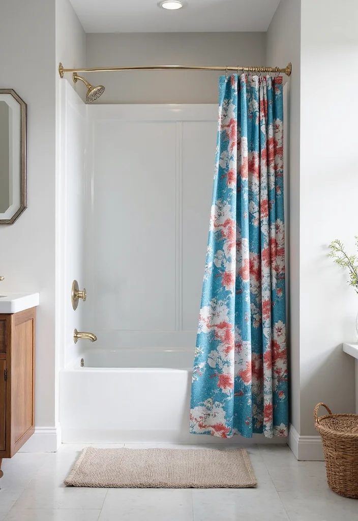 12 Shower Curtain Rod Ideas for Better Support and Style 4. Eco Friendly Tension Rods