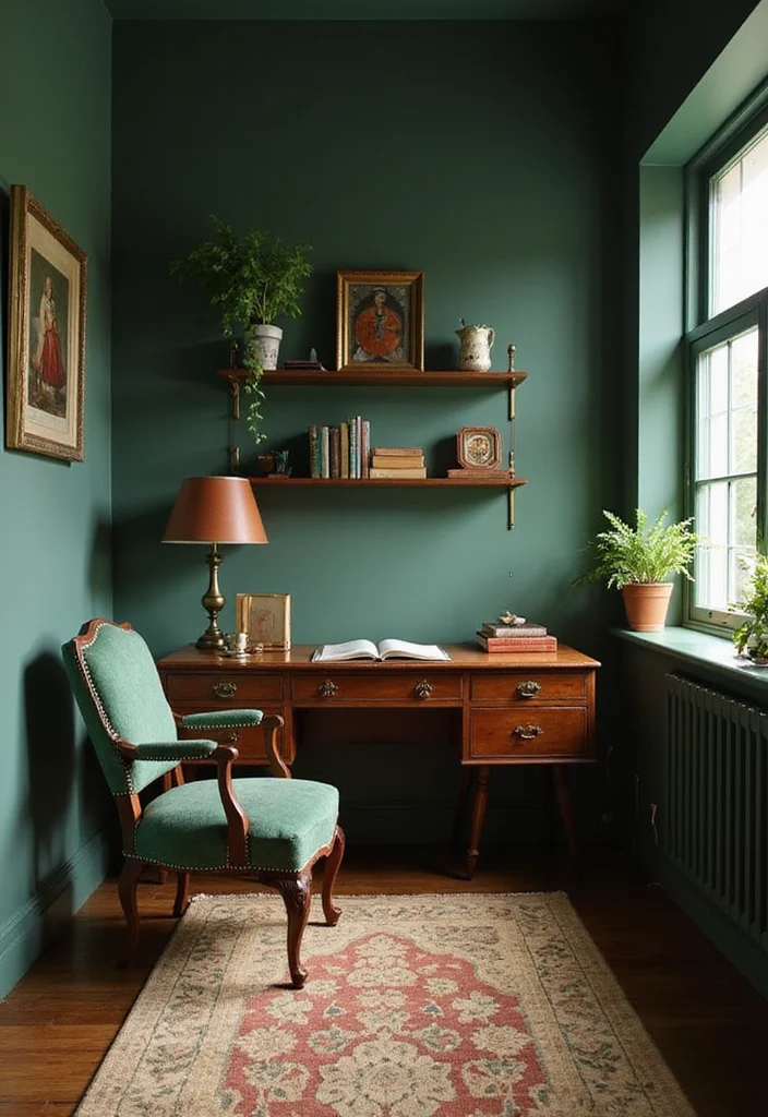 12 Vintage Office Ideas for Classic Timeless Charm 89 12 Vintage Office Ideas for Classic Timeless Charm 9. Classic Color Palettes