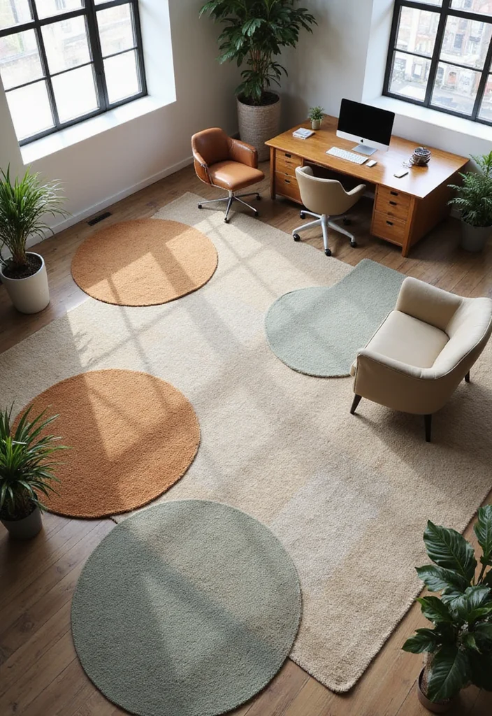 12 Zen Office Ideas for Calm Minimal Focus 122 12 Zen Office Ideas for Calm Minimal Focus - 12. Create Zones for Different Activities