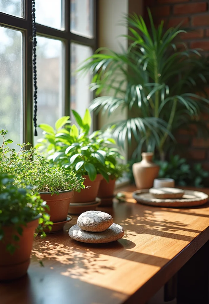 12 Zen Office Ideas for Calm Minimal Focus 12 12 Zen Office Ideas for Calm Minimal Focus - 2. Incorporate Natural Elements