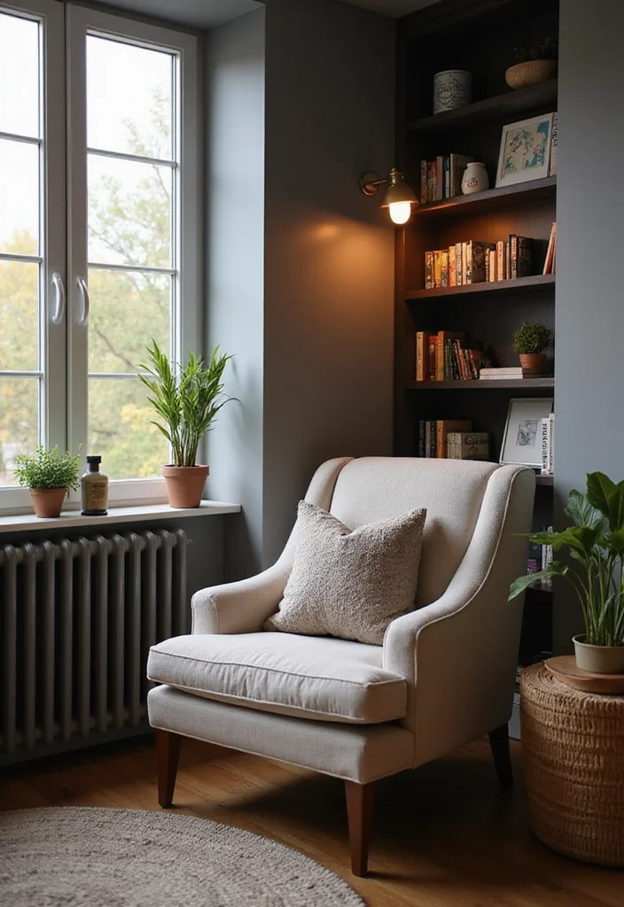 12 Zen Office Ideas for Calm Minimal Focus 56 12 Zen Office Ideas for Calm Minimal Focus - 6. Create a Cozy Nook