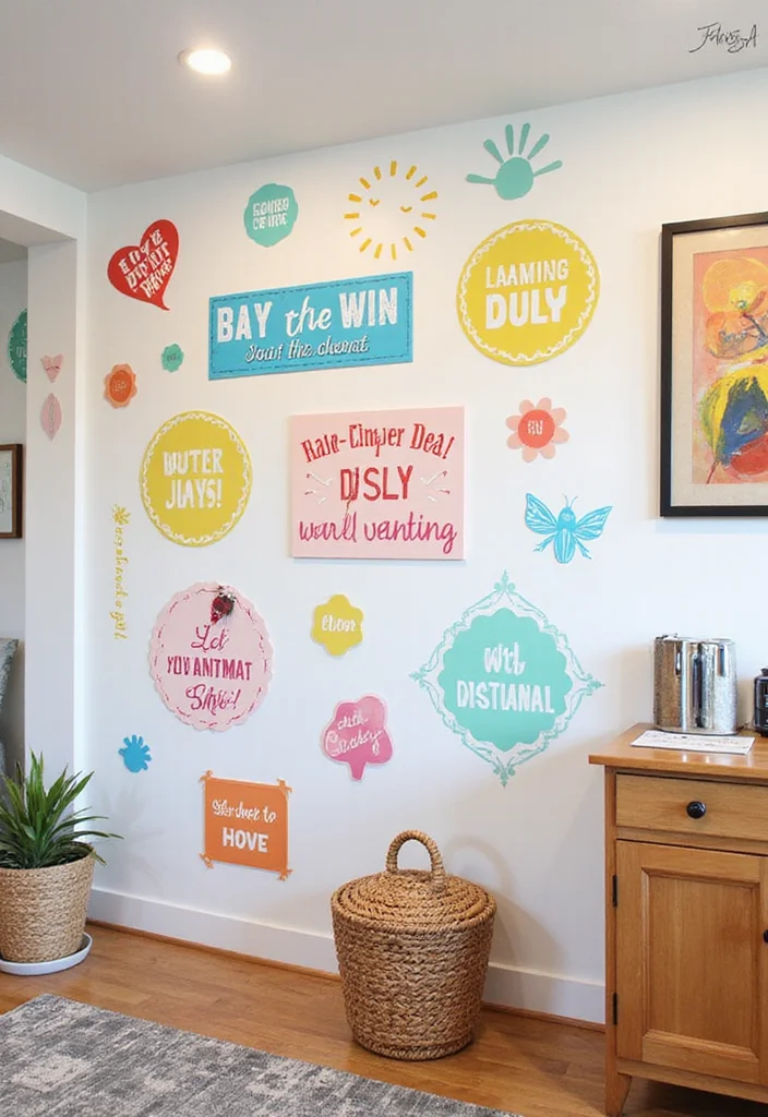 14 Basement Wall Decorating Ideas for Big Visual Impact 14. Wall Decals
