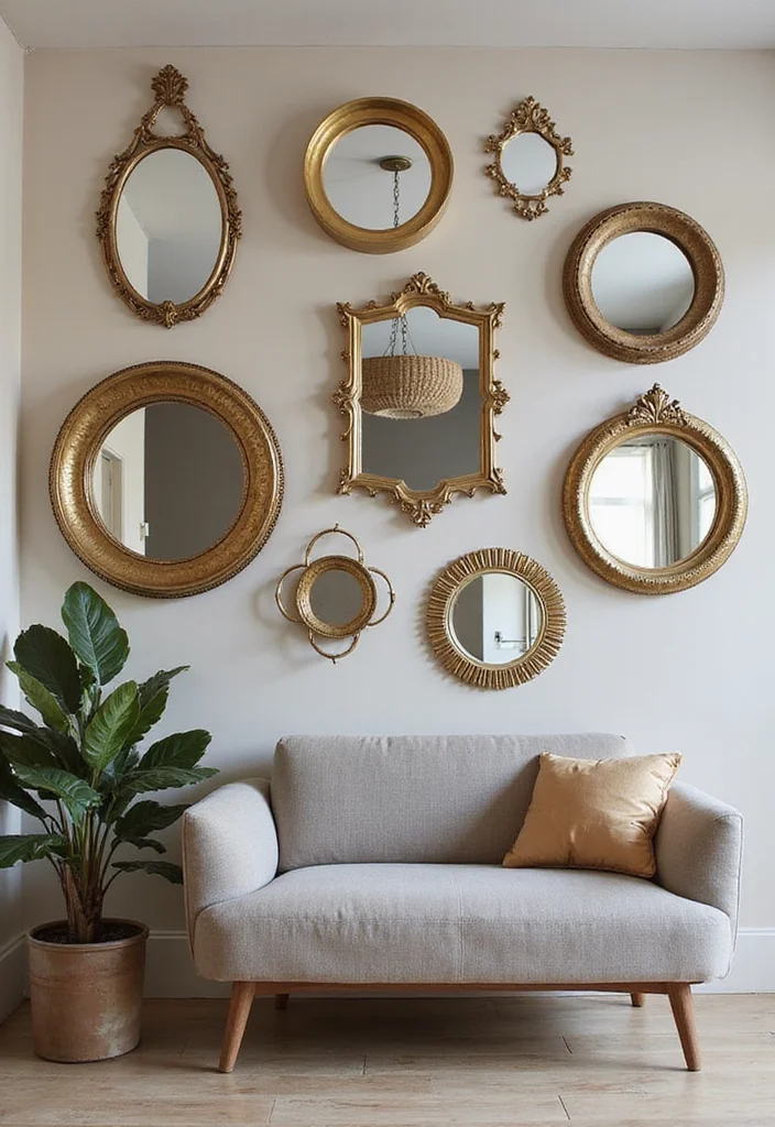 14 Basement Wall Decorating Ideas for Big Visual Impact 9. Reflective Surfaces