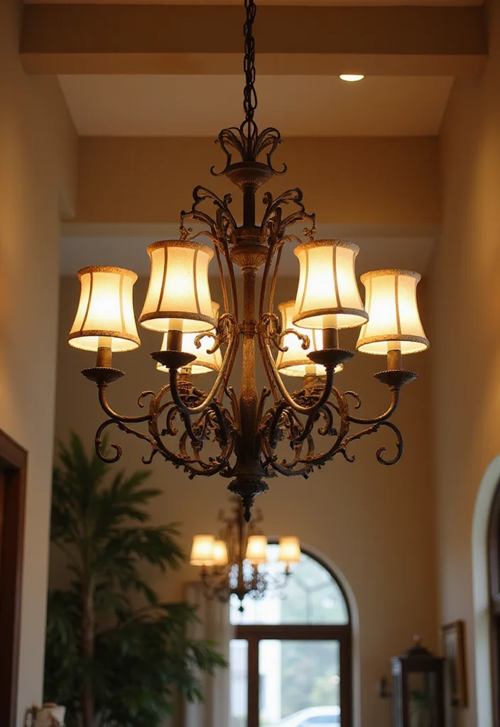 14 Large Wall Decor Entryway Foyer Ideas for Grand First Impressions 56 14 Large Wall Decor Entryway Foyer Ideas for Grand First Impressions - 6. Statement Light Fixtures